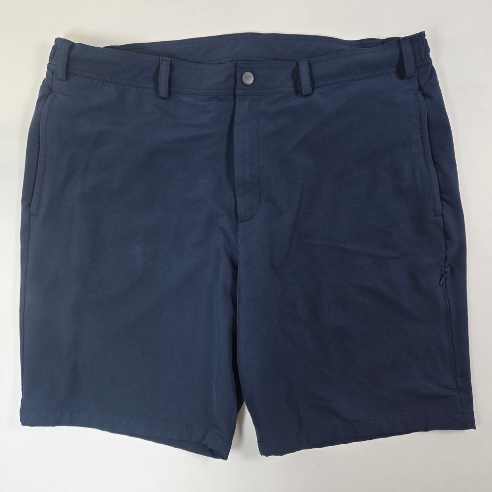 Mack Weldon Radius Shorts Mens XXL Navy Blue Performance Technical Golf Commuter
